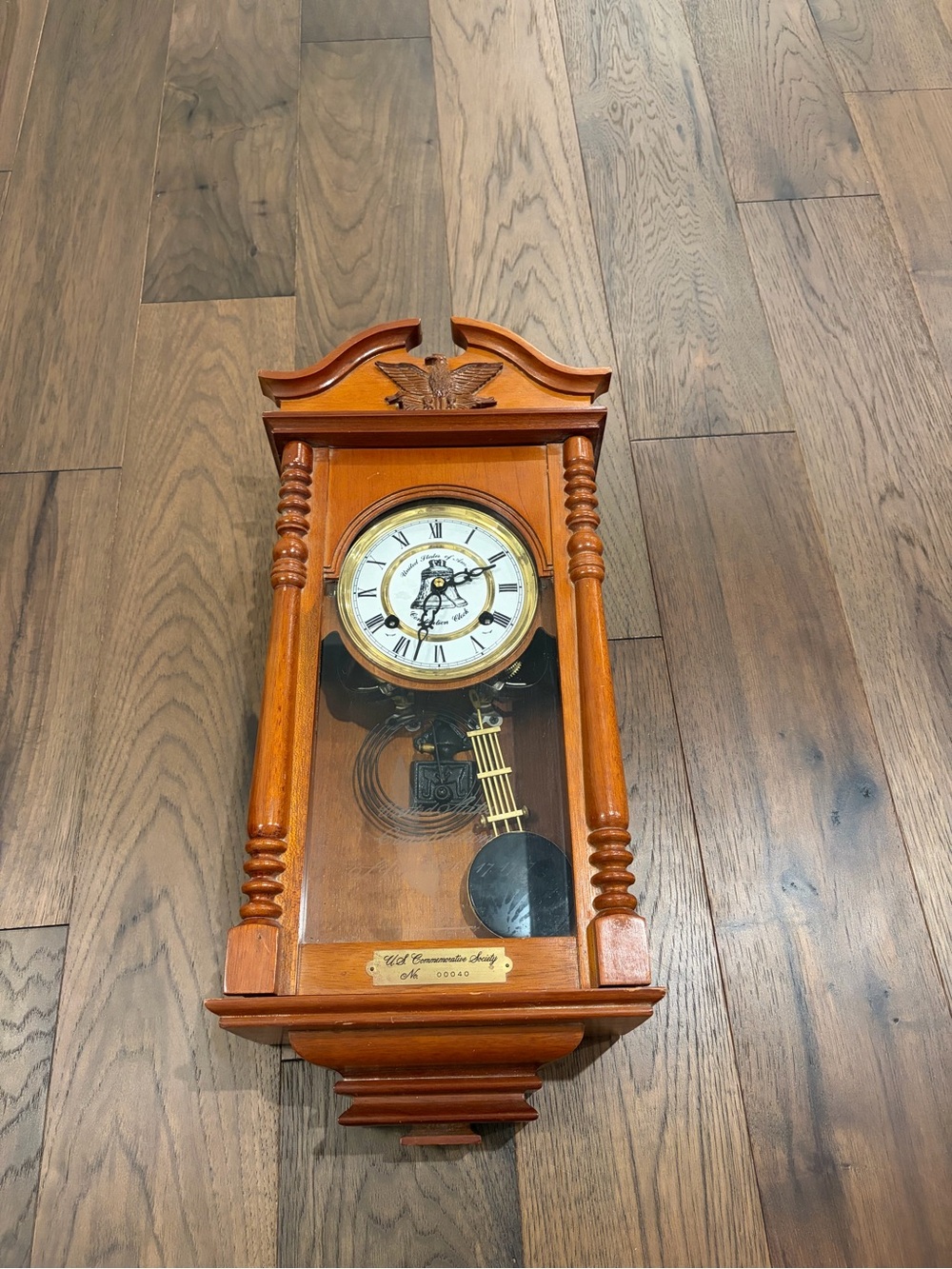 Vintage US Commemorative Society Constitution Clock Limited Edition #00040 Key